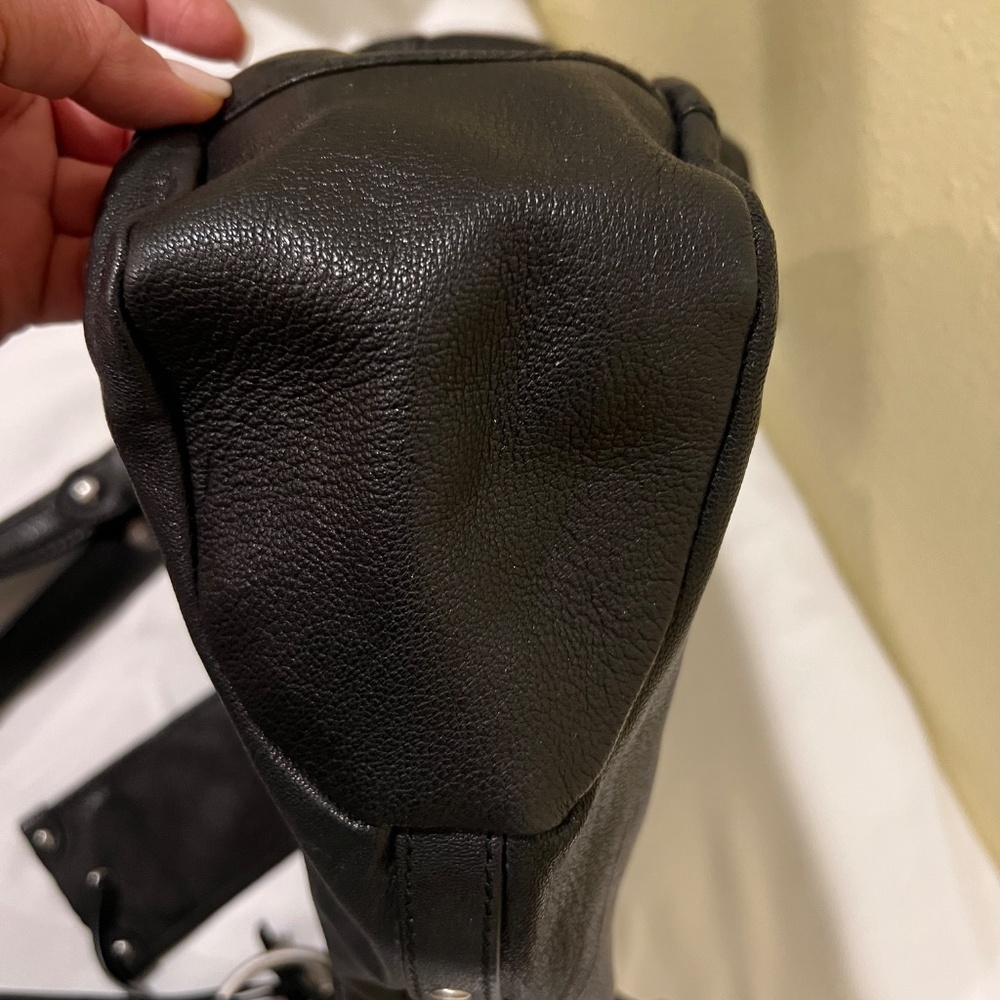 Juicy Couture Genuine Black Leather Hobo Shoulder Handbag - Picture 12 of 16
